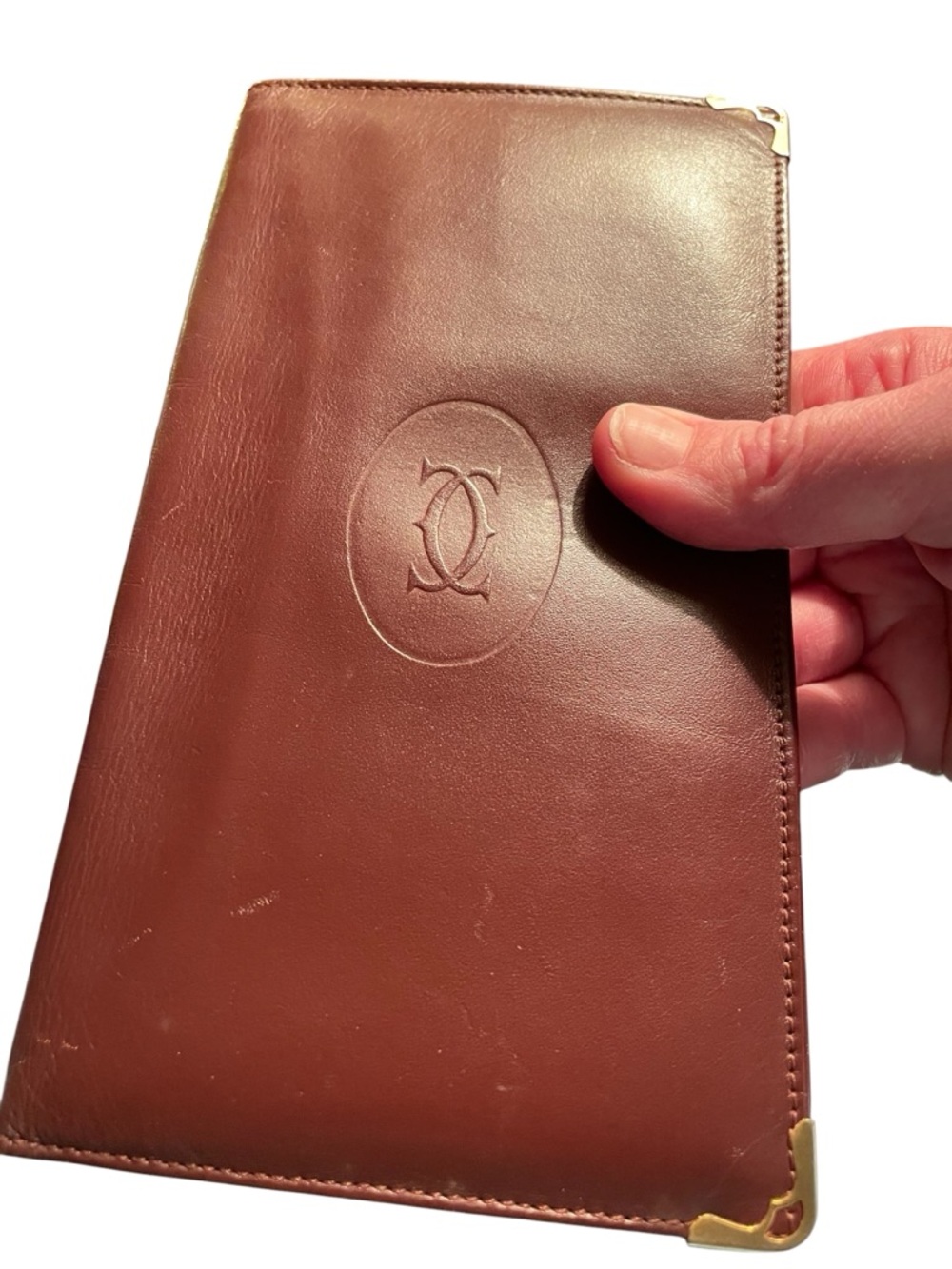 Vintage Cartier Paris "Must de Cartier" Bordeaux Leather Long Wallet - Picture 5 of 14